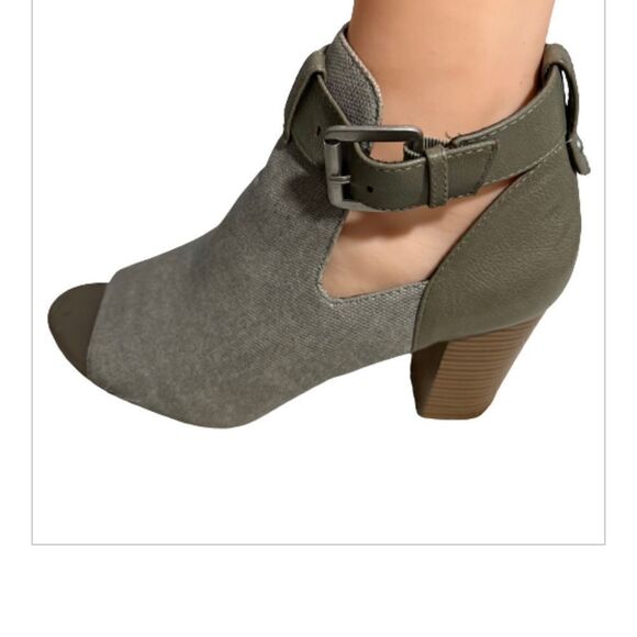 Sole Sensability Memory Foam Peep Toe Ankle‎ Strap Wooden Heel Shoe - 8.5M - Picture 5 of 16